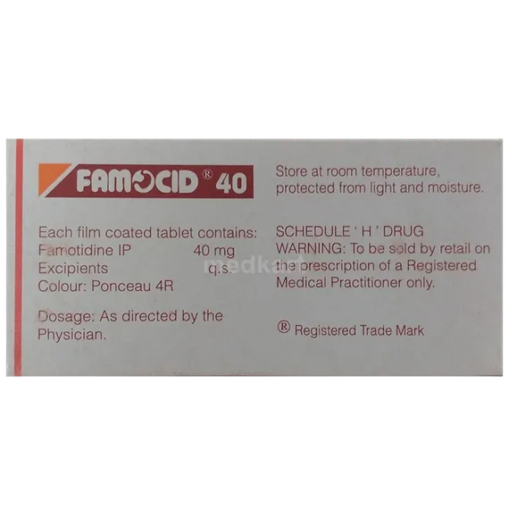 famocid 40mg tablet 14's